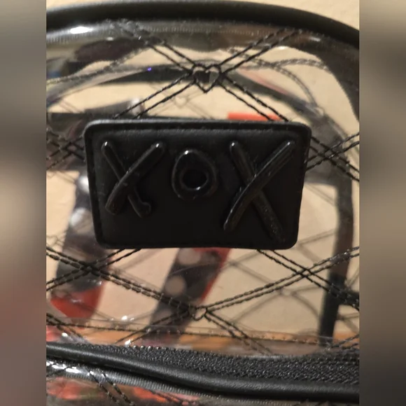 XOXO Betsy Clear Black Mini Backpack - Picture 2 of 6